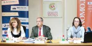 Apol•lònia Julià , D.Jaume Sitjar y Dª María Jesús Espinosa durante la presentación