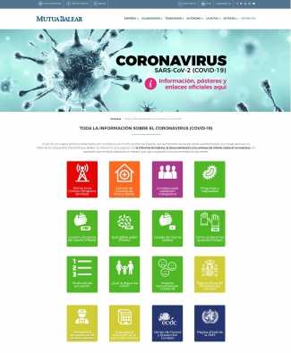 Apartado Coronavirus Web