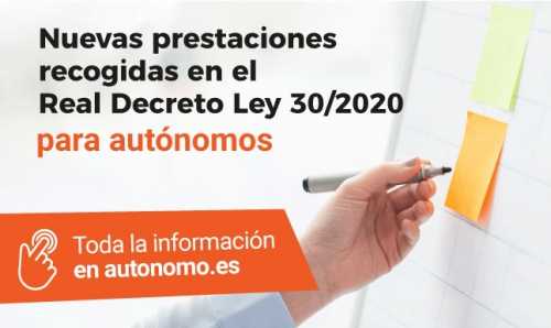 Nuevas prestaciones 30/2020 (octubre)