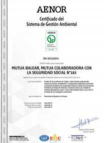 Certificación ambiental 14001 AENOR